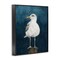 Stupell Industries Perched Coastal Bird Framed Giclee Wall Art Design by Grace Popp